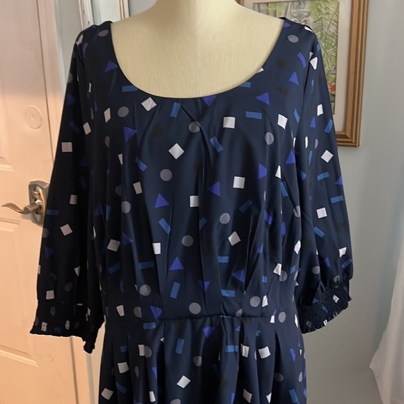 eShakti Fully Lined Confetti Fancy Dress with Pockets Size 2X 20W - Picture 6 of 14